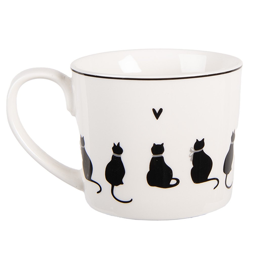 Mok 275 ml met Porselein Katten