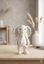 Beeld Olifant 5x4x10 cm Beige Bruin Polyresin