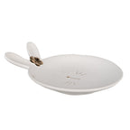 Ontbijtbord Konijn Ø 15 cm Wit Keramiek Bord