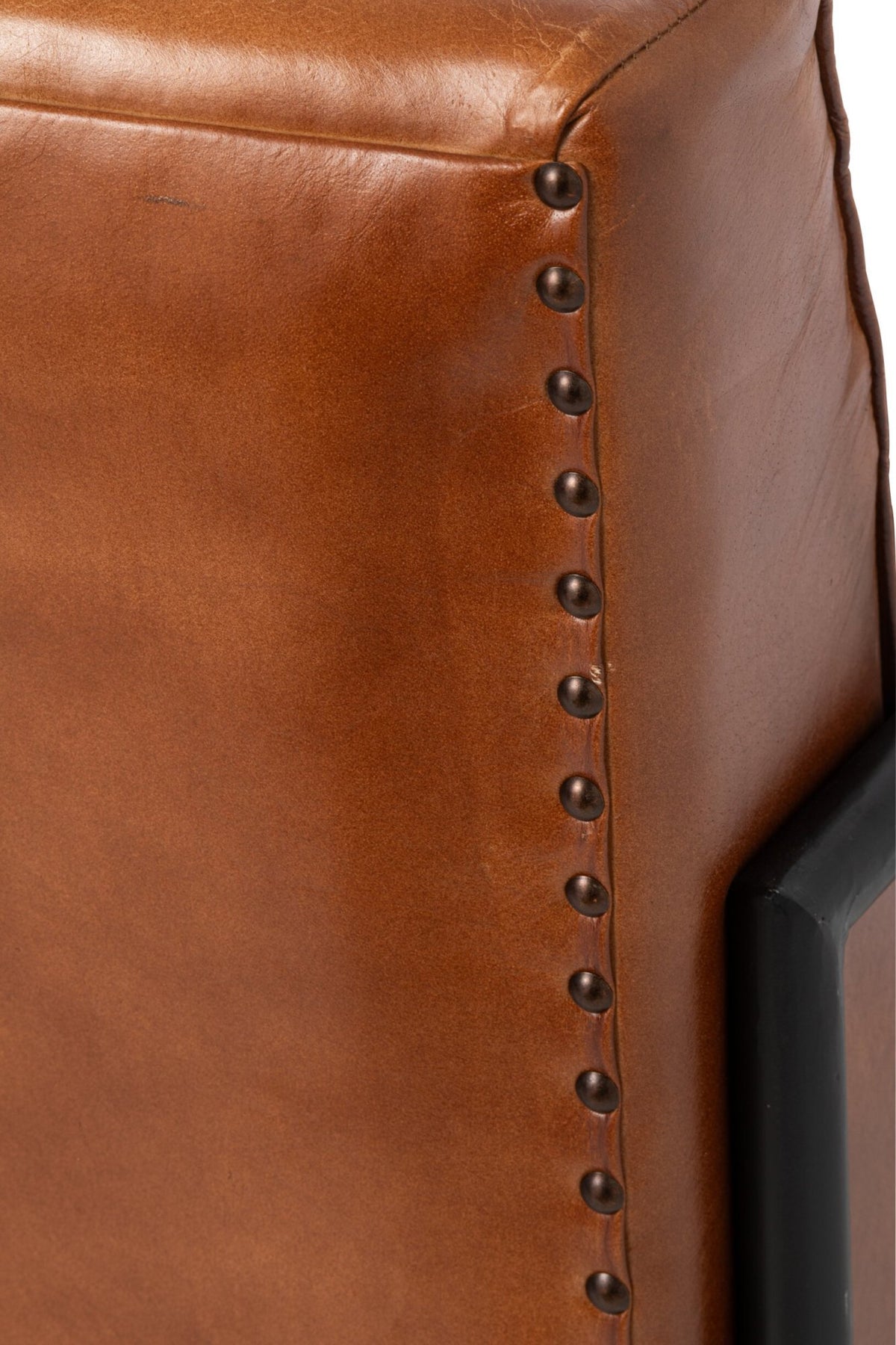 J-Line Fauteuil - leer - camel