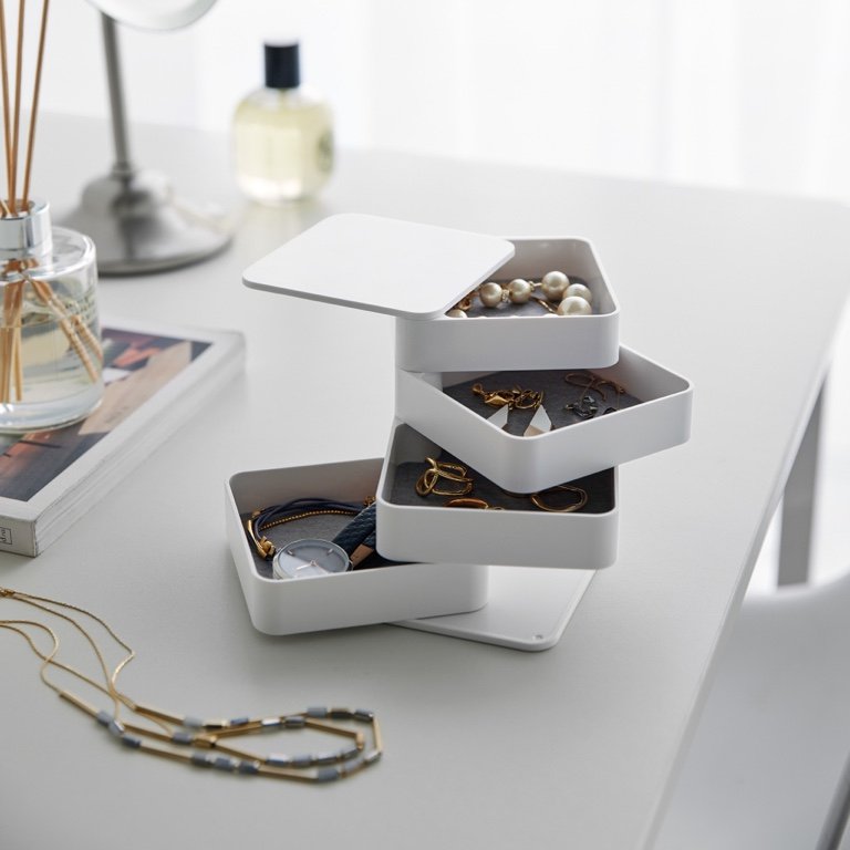 Yamazaki Tower Sieradenorganizer vierkant 4-laags
