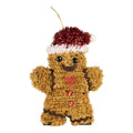 Kersthanger Gingerbread man 12x3x16 cm Bruin Kunststof