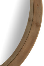 J-Line wandspiegel - hout - lichtbeige - L