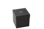 J-Line geurkaars M-Chic - Oud & Amber - glas - goud/zwart - M - 80U