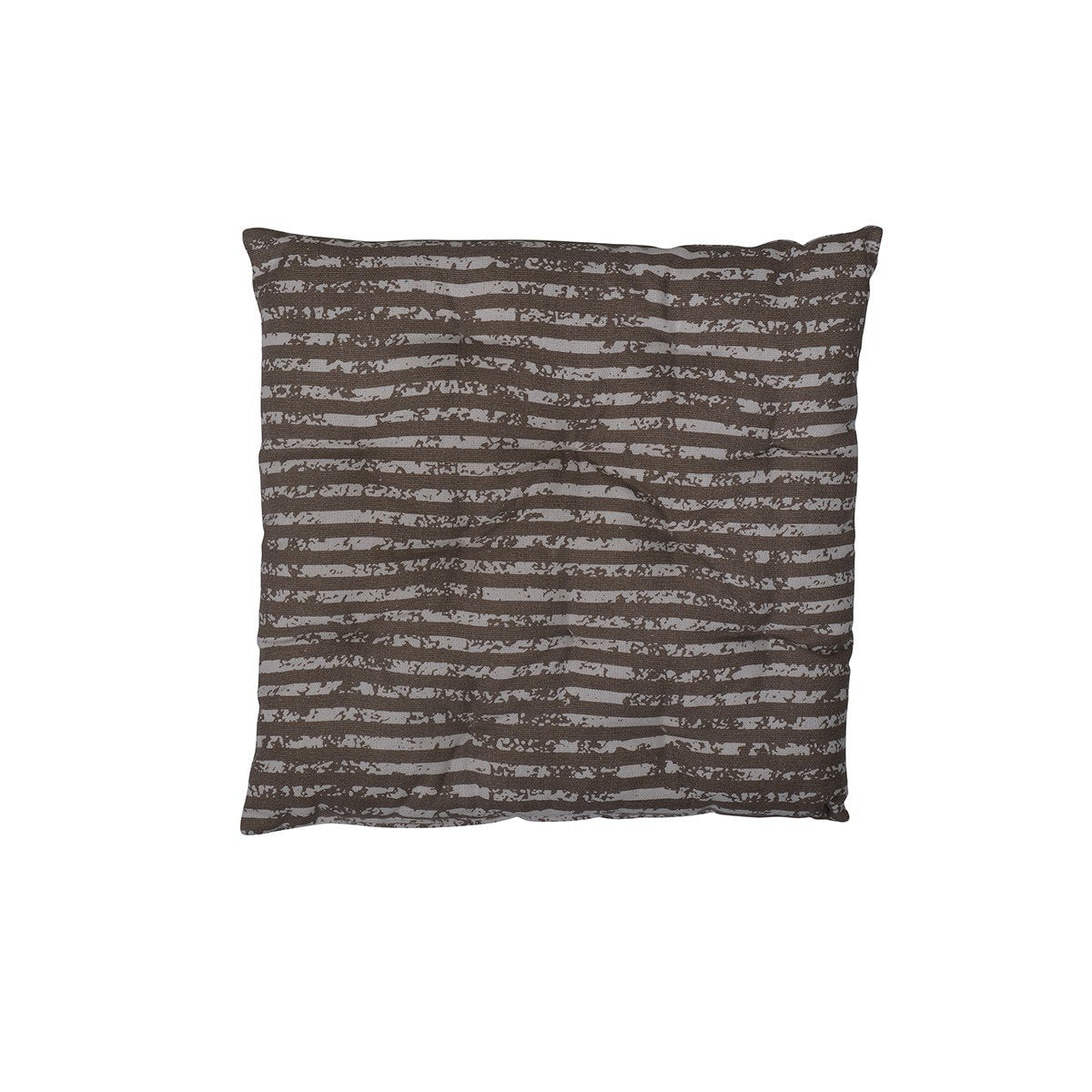 Vintage Stripe stoelkussen taupe 40x40cm+5cm