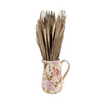 Decoratie Kan 20x14x23 cm Roze Beige Keramiek Bloemen Waterkan