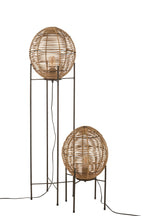 J-Line vloerlamp Op Frame - metaal/rotin - naturel- LC
