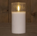 LED kaars voor buiten 3D vlam 15cm wit