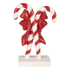 Kerstdecoratie Beeld Zuurstok 12x5x16 cm Rood Kunststof