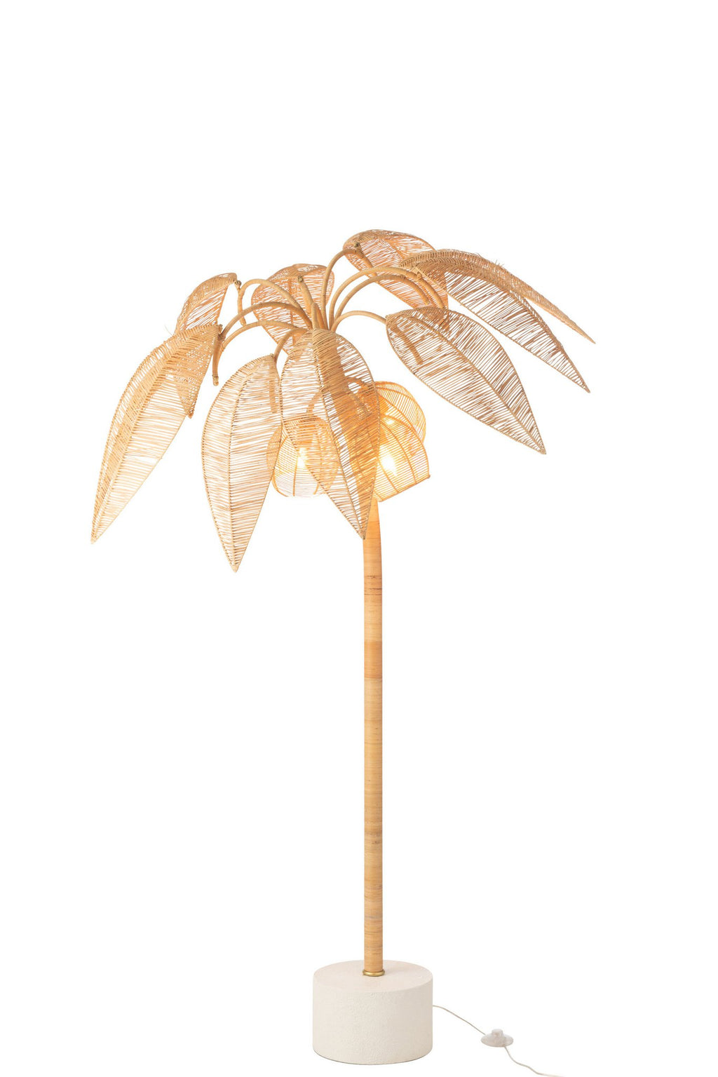 J-Line vloerlamp kokosboom suikerkan - naturel - small