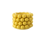 J-Line bloempot Citroenen- keramiek - geel - medium - Ø 25 cm