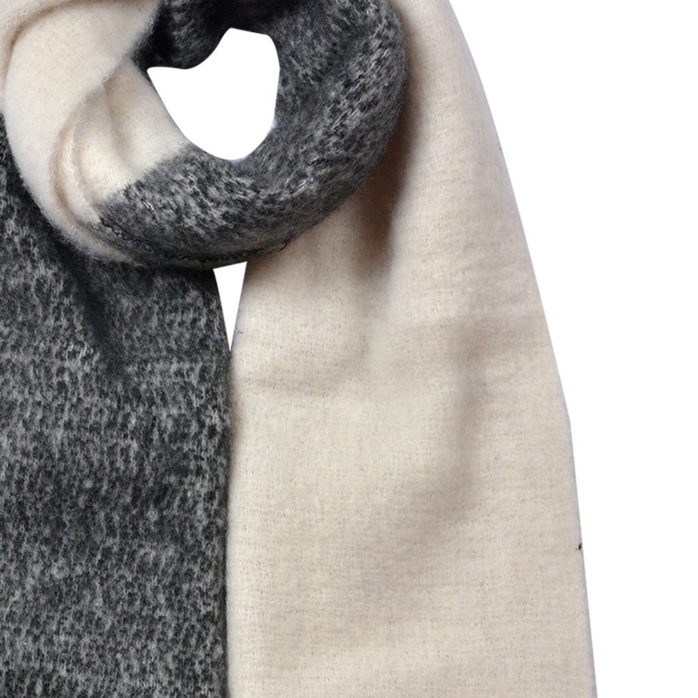 Wintersjaal Dames 40x240 cm Zwart Synthetisch