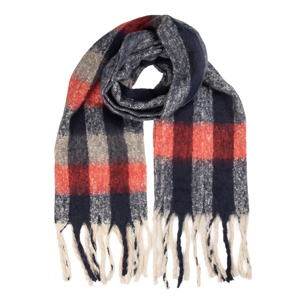 Wintersjaal Dames 50x210 cm Rood Textiel