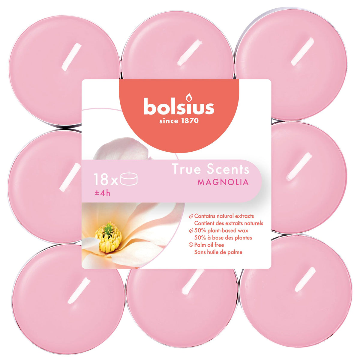 True Scents geurtheelicht brick 18 Magnolia