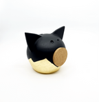 Verdeelde gouden piggy bank