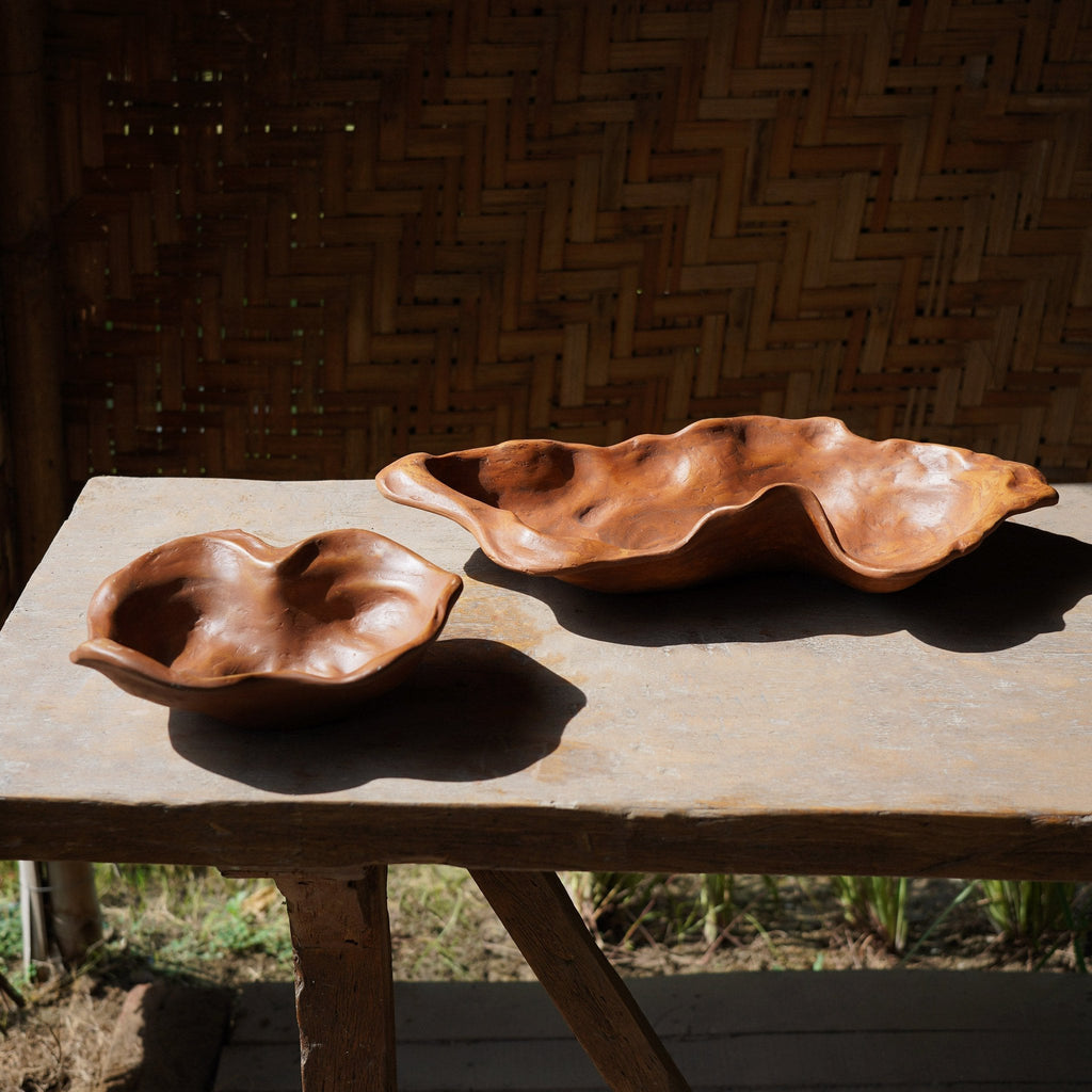 Serveerschaal | Handgemaakt Stof Voedselveilig Gerecycled | Marmer