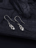Hangende oorbellen met CZ-oorbellen van sterling zilver – gerhodineerd – lengte 1,5 cm