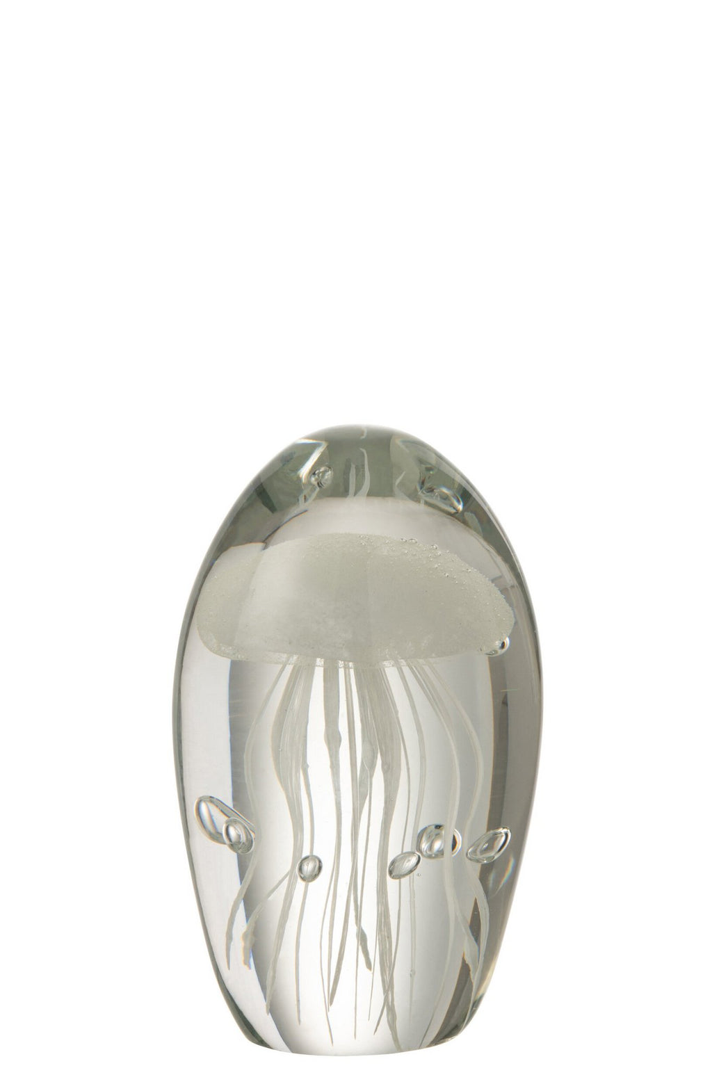 J-Line prese-papier Kwal - glas - wit - klein