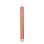 LED Dinerkaarsen set van 2 Ø 2x25 cm Roze Wax