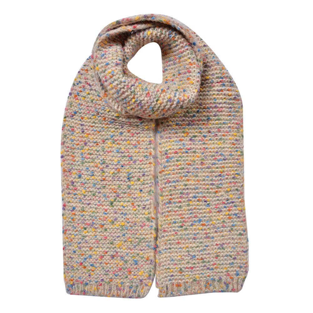 Wintersjaal Dames 14x146 cm Beige Synthetisch