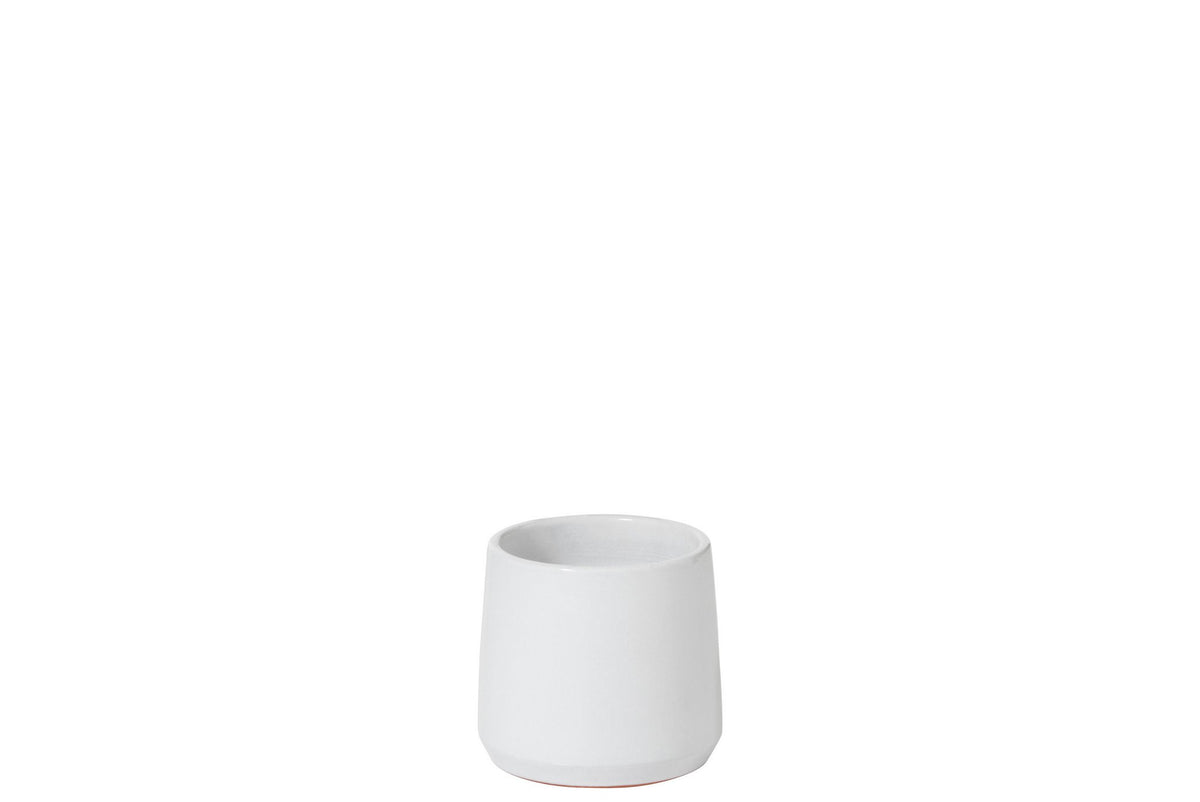 J-Line bloempot Rond - keramiek - wit - XS - Ø 12 cm