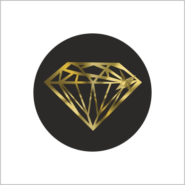 Diamant Goud - wensetiket - rol van 500