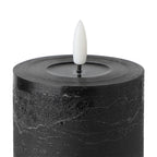 LED Kaars Leskino Zwart 15x8cm