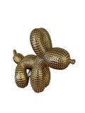 Polyresin ballon hond goud