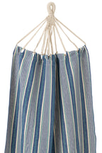 J-Line Hangmat Strepen Katoen/Polyester Blauw/Wit
