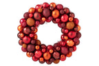 J-Line Krans met kerstballen - PS - multikleur
