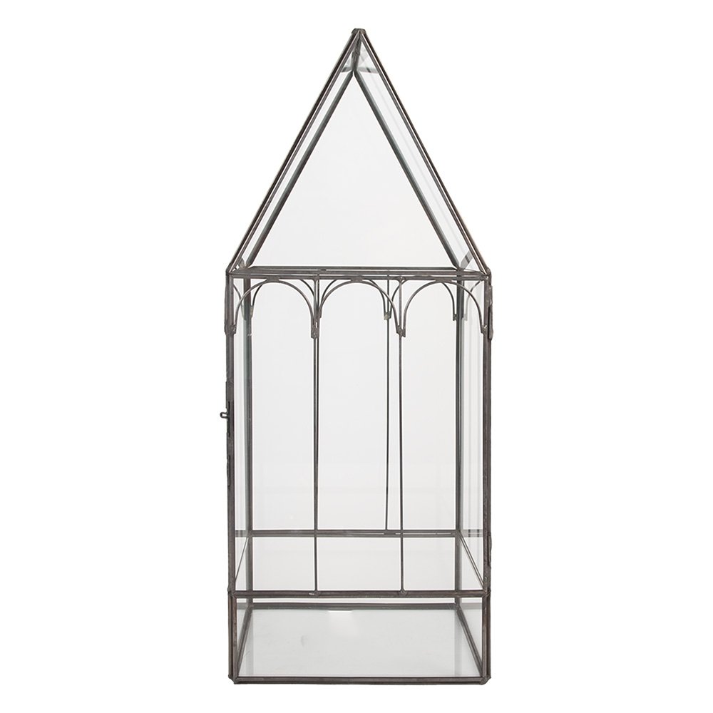 Decoratie KweekKastje 15x15x38 cm transparant metaal