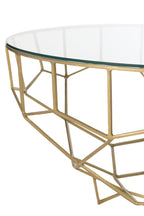 J-Line Tafel Moza Metaal/Glas Goud