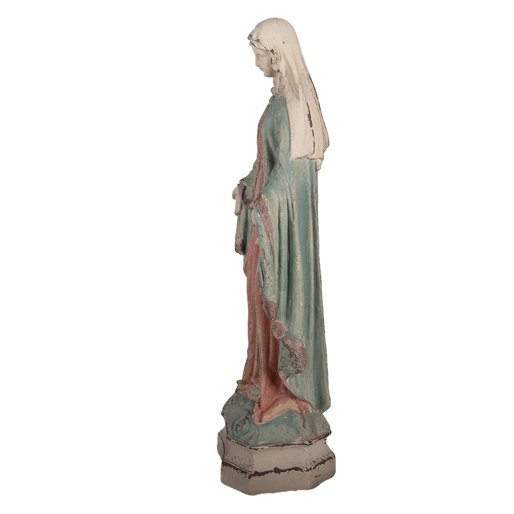 Decoratie Beeld Maria 24x16x63 cm Beige Keramisch materiaal