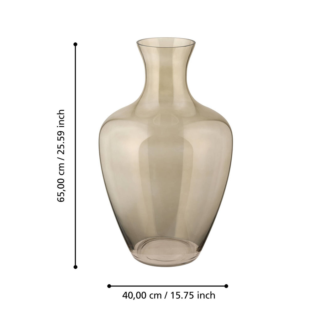 Vaas Longkali Bruin 40x65 cm