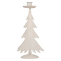 Kandelaar Kerstboom Ø 9x26 cm Grijs Metaal