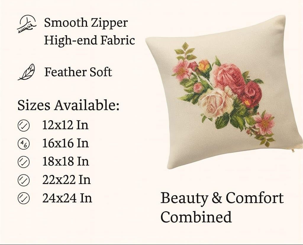 Kussenhoezen – Jute decoratieve print – 18x18 inch – Set van 2
