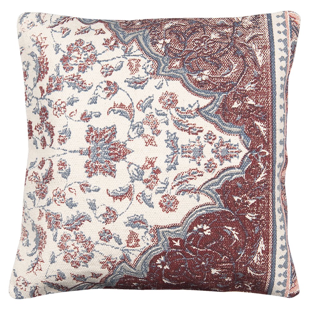Kussenhoes 50x50 cm Roze Blauw Katoen Sierkussenhoes
