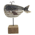 Decoratie Beeld Walvis Bruin Hout Decoratie Beeld