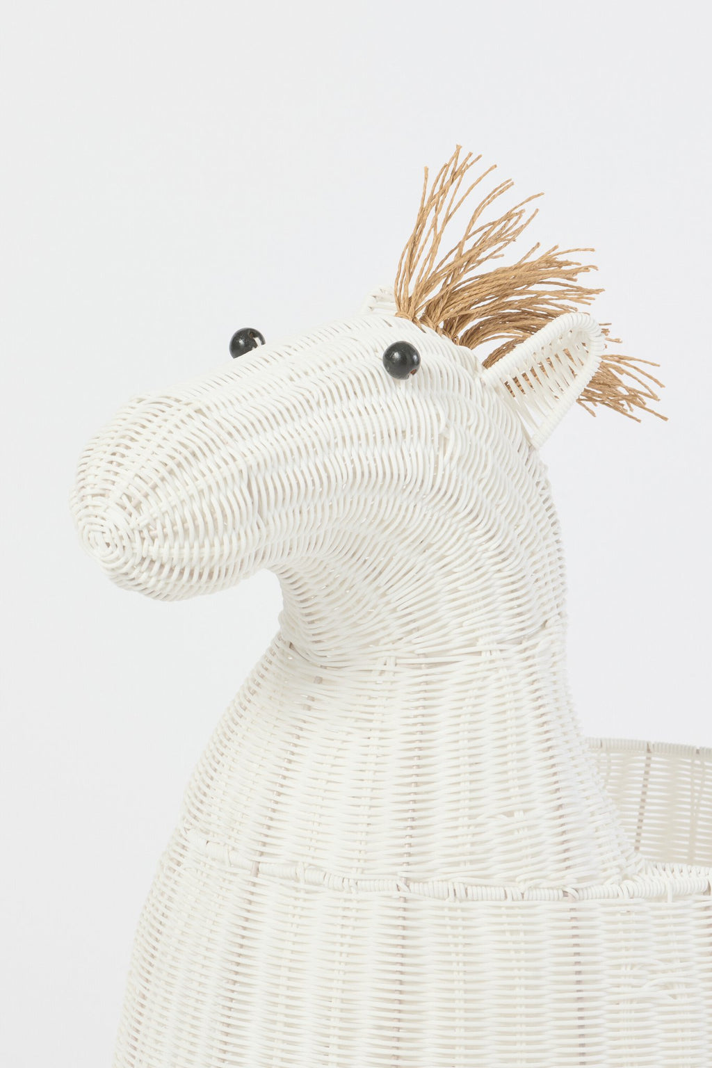 J-Line mand Paard - kunststof - wit