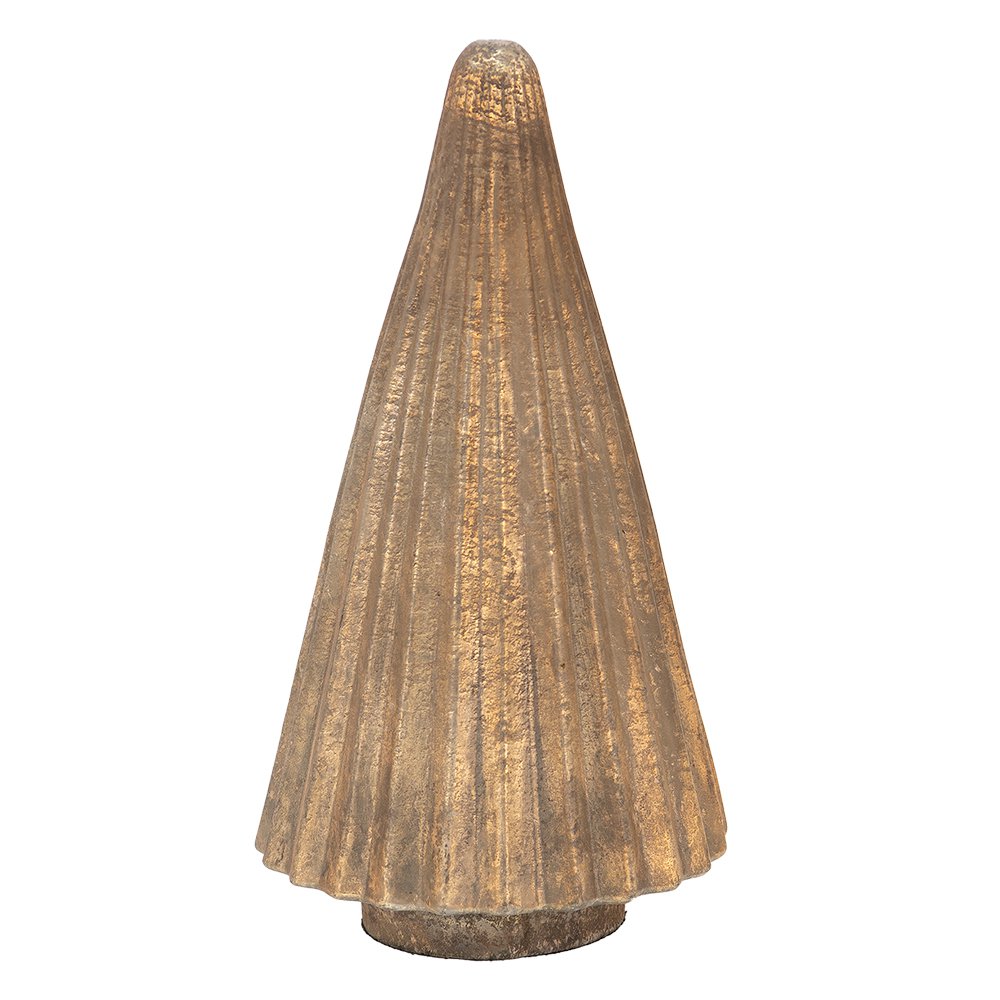Kerstdecoratie Kerstboom 32 cm Goudkleurig Glas Kerstboom