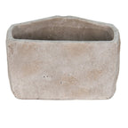Bloempot Mond 26x16x16 cm Grijs Steen Bloempot Binnen