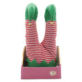 Kerstdecoratie Elfenbenen Rood Kunststof