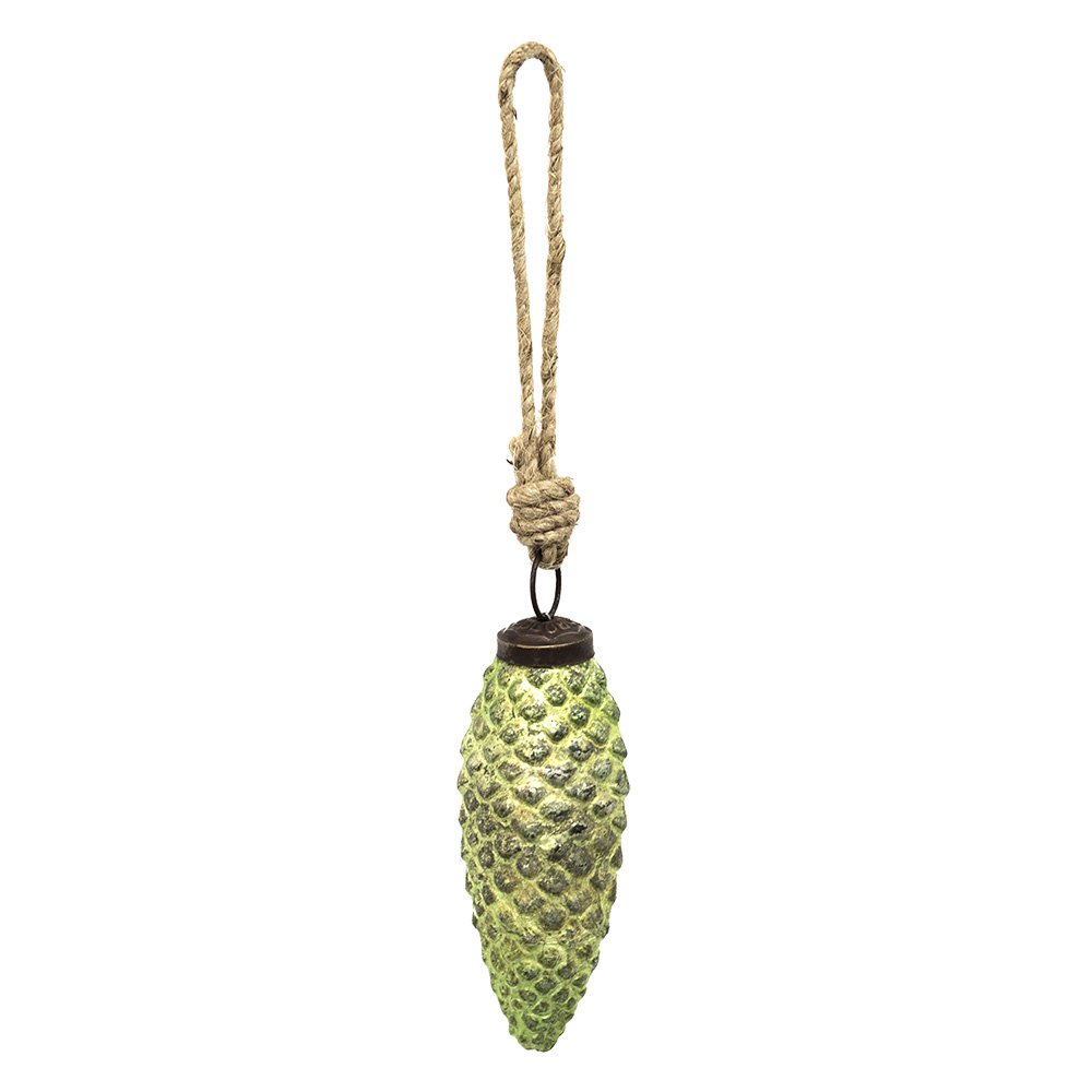 Kerstbal 10 cm Groen Glas Kerstdecoratie