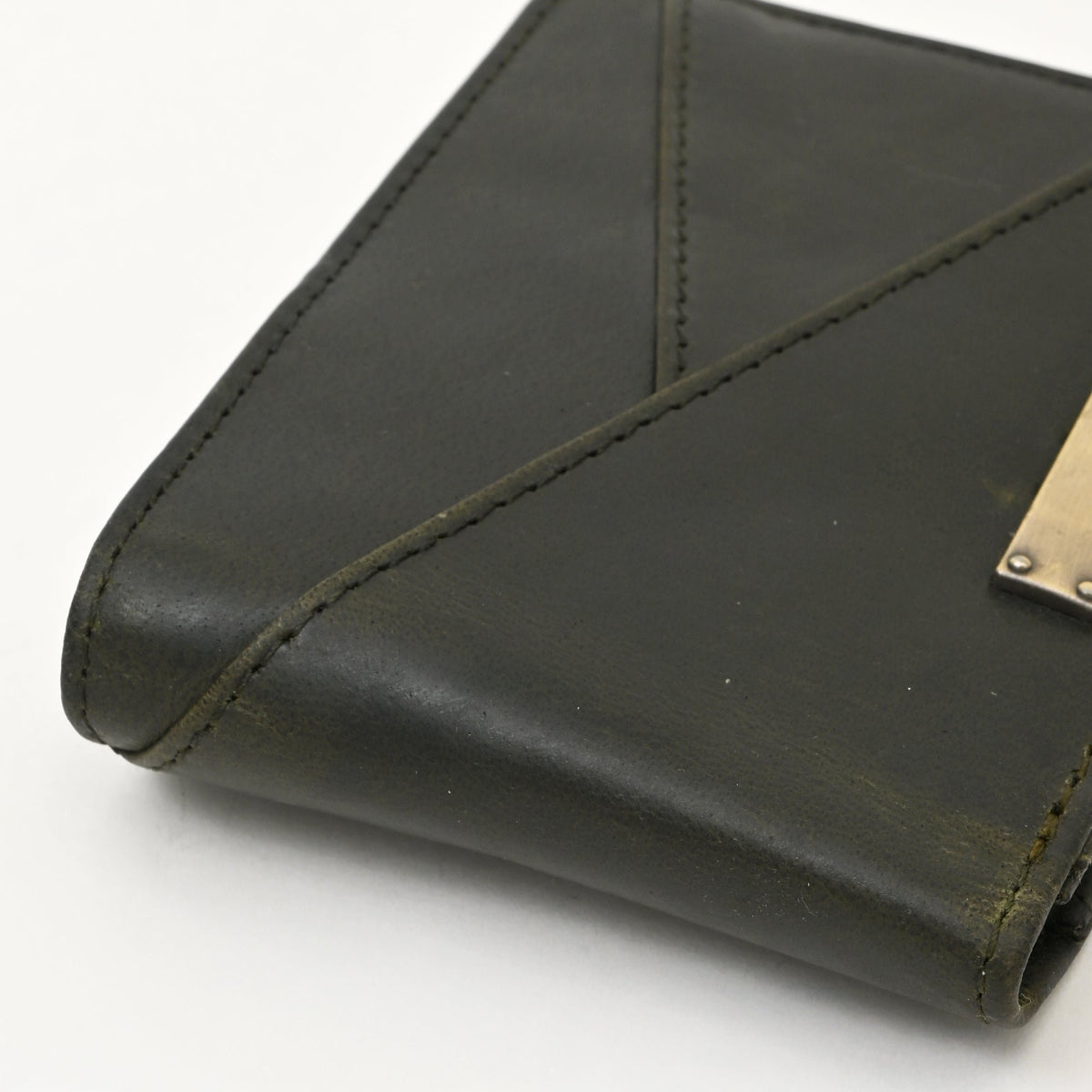 Elegante zwart lederen portemonnee voor kaarten en munten