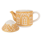 Tea for One Gingerbread house 550 ml / 450 ml Bruin Keramiek