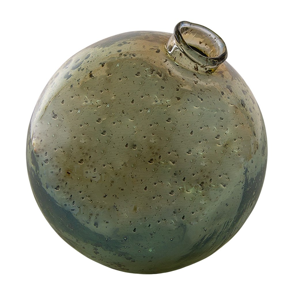 Vaas Ø 13x13 cm Groen Glas Glazen Vaas