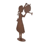 Decoratie Beeld Kind 36x12x62 cm Bruin Metaal
