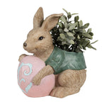 Bloempot Konijn 30 cm Bruin Groen Polyresin Paasdecoratie