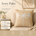 Ivoor Palm Serenity kussen