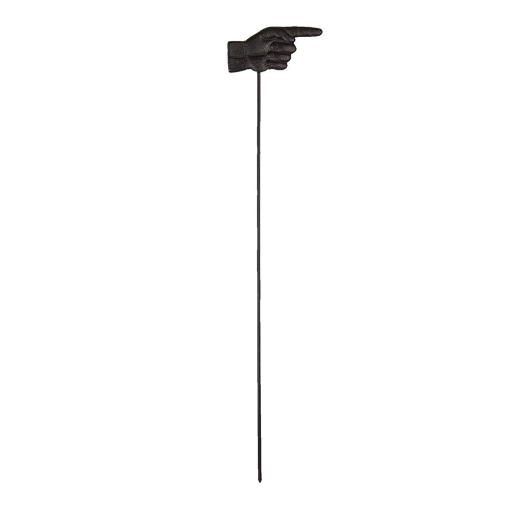 Tuinsteker Hand 18x88 cm Bruin Metaal Tuinprikker